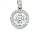 Silberner Anhänger mit Zirkonia