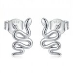 Silberne Ohrringe Schlangen