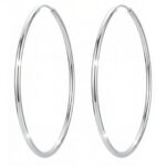 Silberne Creolen 60mm