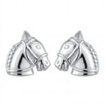 Silberne Ohrringe Pferde