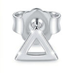 Silberner Ohrring Dreieck