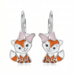 Silberne Fuchs-Ohrringe