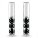 Elegante Silberohrringe mit Zirkonia