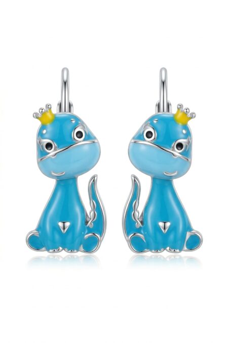 Silberne Ohrringe Dinosaurier