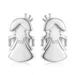 Silberne Prinzessinnen-Ohrringe