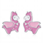 Silberne Lama-Ohrringe