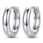 Silberne Creolen, 12mm