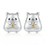 Silberne Ohrringe Hamster