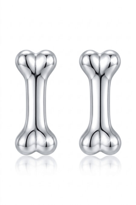 Silberne Ohrringe Knochen