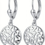 Silberne Ohrringe Blätter