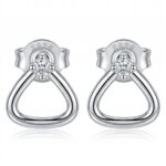 Silberne Ohrringe mit Zirkonia