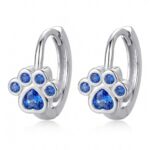 Srebrne kolczyki kółka, kółeczka łapy, koła