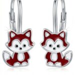 Srebrne kolczyki liski