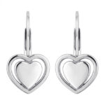 Silberne Herz-Ohrringe, Herzen