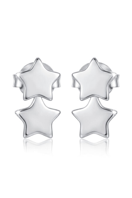 Silberne Stern-Ohrringe