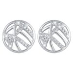 Srebrne kolczyki z cyrkoniami