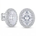 Srebrne kolczyki z cyrkoniami