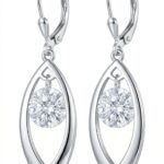 Silberne Ohrringe mit Zirkonia