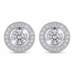 Srebrne kolczyki z cyrkoniami