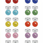 Silberne Kugel-Ohrringe