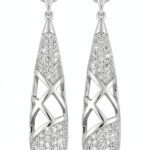 Srebrne kolczyki z cyrkoniami