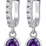 Srebrne kolczyki z cyrkoniami