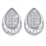 Srebrne kolczyki z cyrkoniami