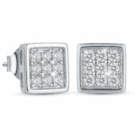 Srebrne kolczyki z cyrkoniami