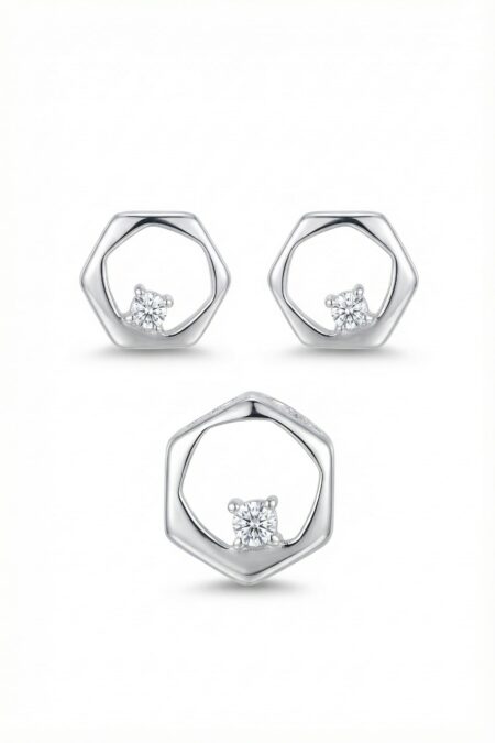 Silber-Set mit Zirkonia