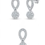 Srebrny komplet z cyrkoniami