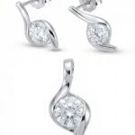 Silber-Set mit Zirkonia