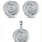 Silber-Set mit Zirkonia