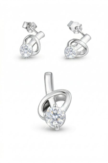 Silber-Set mit Zirkonia