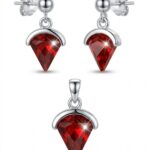 Silbernes Set mit Zirkonia