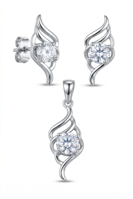 Silber-Set mit Zirkonia