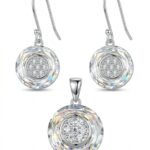 Silbernes Set mit Zirkonia