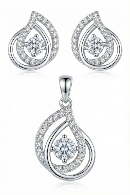 Silber-Set mit Zirkonia