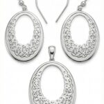 Elegantes Silber-Set mit Zirkonia