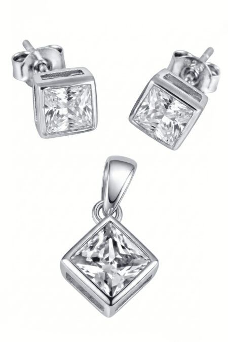 Silber-Set mit Zirkonia