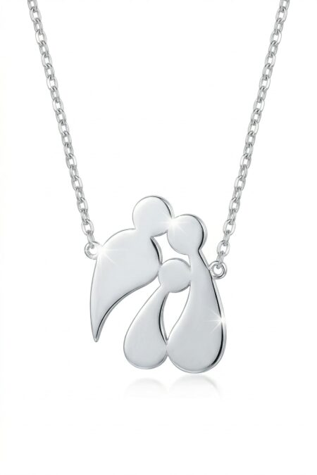 Silberne Halskette Familie 1