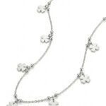 Srebrny naszyjnik koniczynki