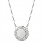 Srebrny naszyjnik z cyrkoniami