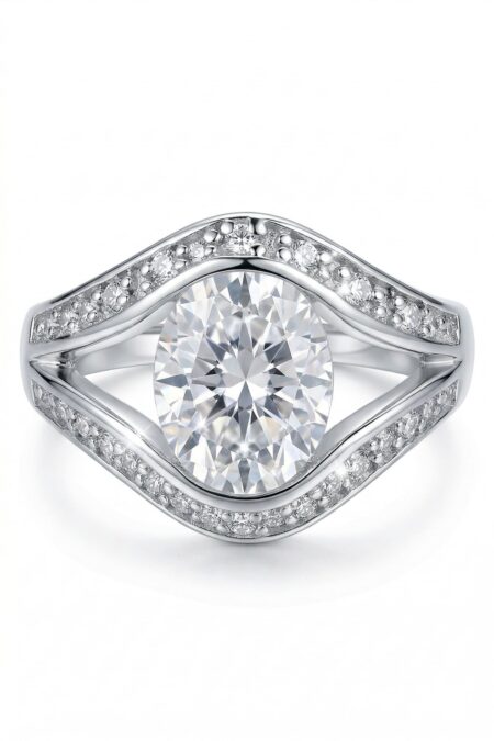 Silberner Ring mit Zirkonia