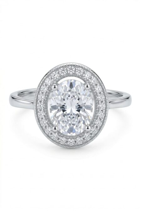 Silberner Ring mit Zirkonia