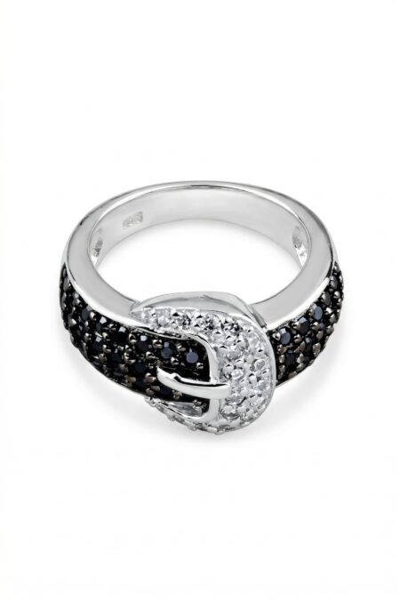 Silberring Band mit Zirkonia