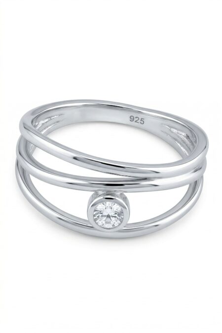 Silberring mit Zirkonia