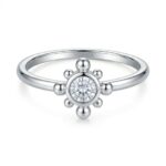 Srebrny pierścionek z cyrkonią