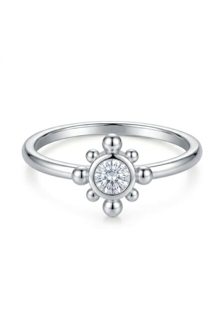 Silberner Ring mit Zirkonia