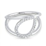 Srebrny pierścionek z cyrkoniami