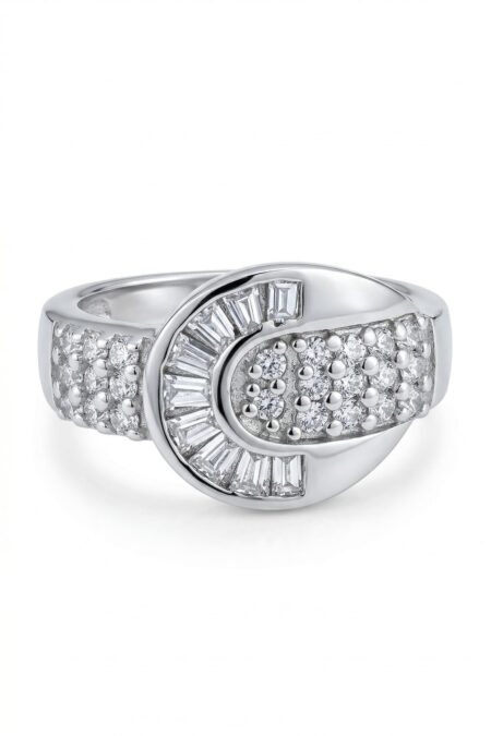 Silberner Ring mit Zirkonia